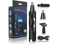 Recortador de nariz y orejas 3 en 1, eléctrico, recargable por USB, profesional, sin dolor, para cejas, para hombres y mujeres.