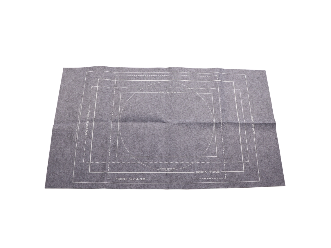 Tapete De Juego Enrollable De Fieltro Gris Con Almacenamiento, 116 X 66 Cm.
