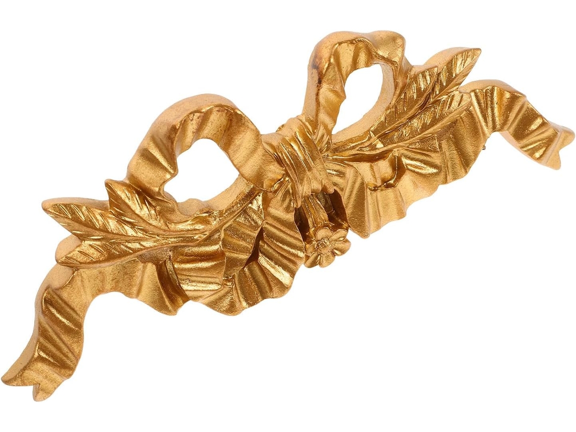 Elegante Duradera Decoración Pared Resina Forma Dorado Adorno Colgante Robusto Delicado Diseño Refinado Salón
