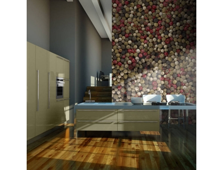 Papel de Pared ARTGEIST Mosaico de Pimenta Colorida (250x193 cm)