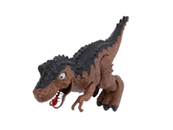 Dinosaurio Eléctrico Andante Con Luces, Sonido, Ojos Brillantes, Manos Y Boca Móviles - Interactivo - Marrón