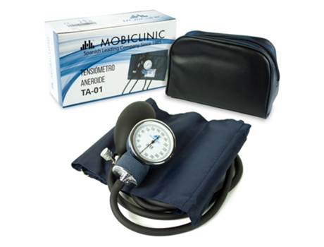 MOBICLINIC Tensiómetro aneroide Instrumento medidor de la tensión arterial aneroide Azul
