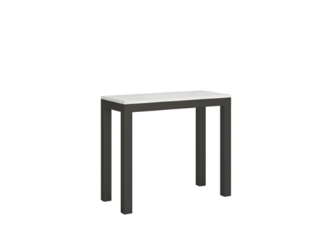 Consolas Everyday Small Evolution Extensible hasta 196 cm ITAMOBY (90 x 40 x 77 cm - Paneles de Melamina - Fresno Blanco)