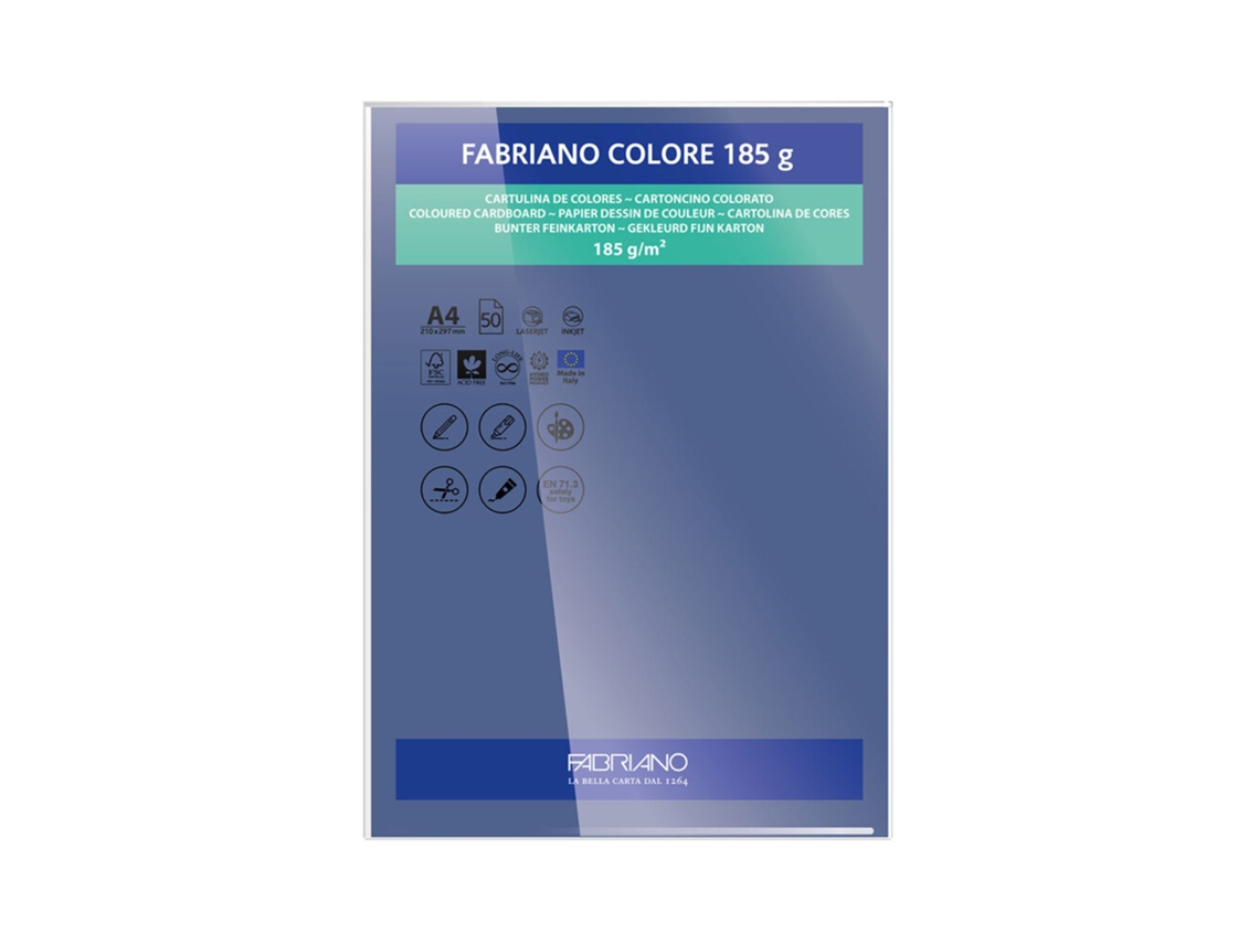 FABRIANO Cartulina A4 185 G/M² Azul Marino 50 Hojas