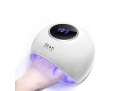 Lámpara secadora de uñas LED UV portátil, 72 W profesional con temporizador automático y pantalla LCD, lámpara de gel para esmalte semipermanente, Ge GOKOCO