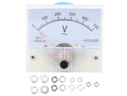 Voltímetro analógico 85L1 CA 0-500V Panel transparente Medidor de voltaje eléctrico preciso para instalación vertical | Sin marca