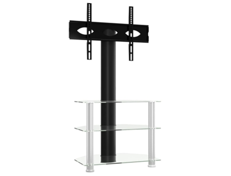 Mueble De Esquina Para Tv VIDAXL Negro Metal (65.5x40x110 cm)