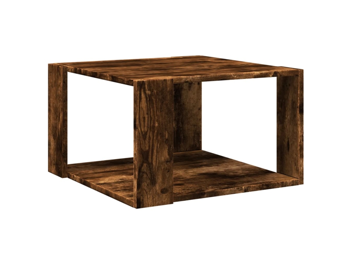 Maison Exclusive - Mesa De Centro Madera Ingeniería Roble Ahumado 51,5x51,5x30 Cm