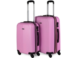 Conjunto de Maletas de Viaje ITACA T71515 ABS Rosa