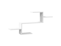 Estantería de pared MAISON EXCLUSIVE en madera blanca (104 x 15 x 49 cm)