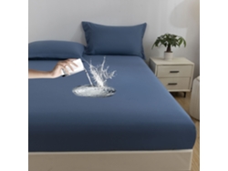 Protector De Colchón Impermeable, Funda De Almohada No Incluida, Suave Y Delicado Para La Piel, Color Azul, 120x200cm. Panoona