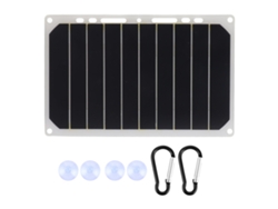Cargador Portátil De Panel Solar Para Exteriores De 10 W Con Salida Usb Para Cargar Teléfonos Móviles.