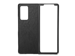 Capa De Couro Protetora Anti-choque Para Samsung Galaxy Z Fold 2 Case Cover Preta