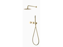 Composición De Ducha En Latón Dorado Cepillado (oro Mate) Colección Scamandre - Sc44