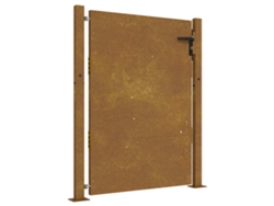 Maison Exclusive - Puerta De Jardín 100x150 Cm De Acero Corten