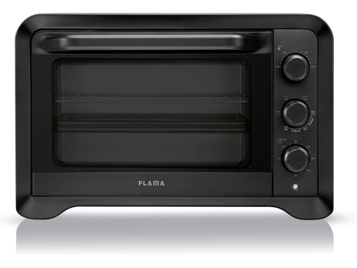 Mini Horno FLAMA 1537FL (35 L - Ventilado - Negro)
