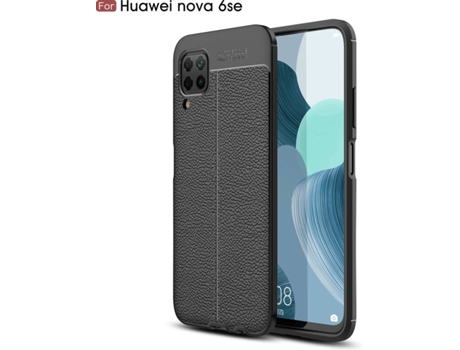 Carcasa Huawei P40 Lite Rugged Leather (Negro)