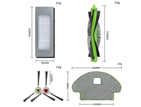 19 piezas de accesorios de repuesto compatibles con Irobot Roomba Combo 113 R113840