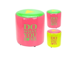 Puf neon 31x31x33 cm 2 colores