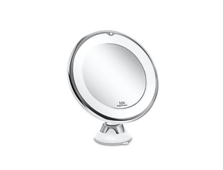 Espejo de maquillaje con luz LED 10X