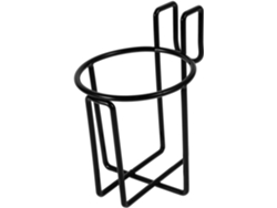 Soporte Metálico Para Vasos Compatible Con Carritos De Compra, Cestas Y Portavasos.