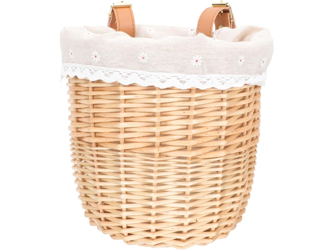 Cesta De Mimbre Para Coche, Bicicleta, Ratán