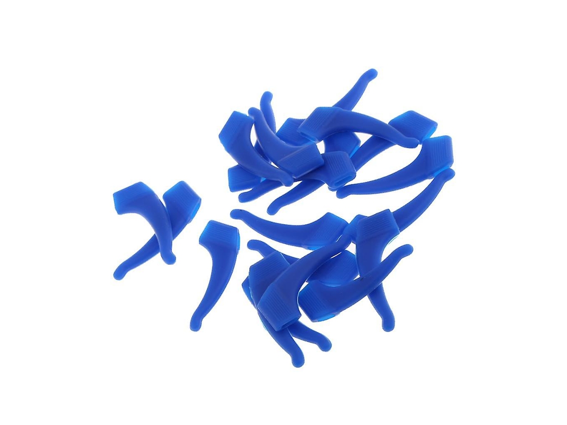 10 pares de ganchos de silicona antideslizantes para sujetar gafas, color azul Rosewell