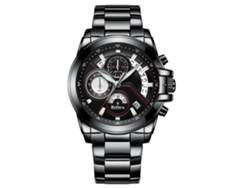 Cinto De Relógio De Couro Pu Clássico Para Homem Com Fivela De Aço 14-22mm Marrom 14mm