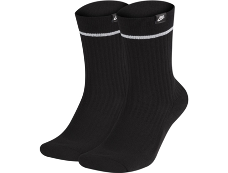 Calcetines NIKE SNKR Sox Essential Crew (2 Pairs), Negro, Unisexo XL