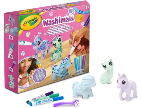 Washimals CRAYOLA Pets (Cão, Gato, Unicórnio)