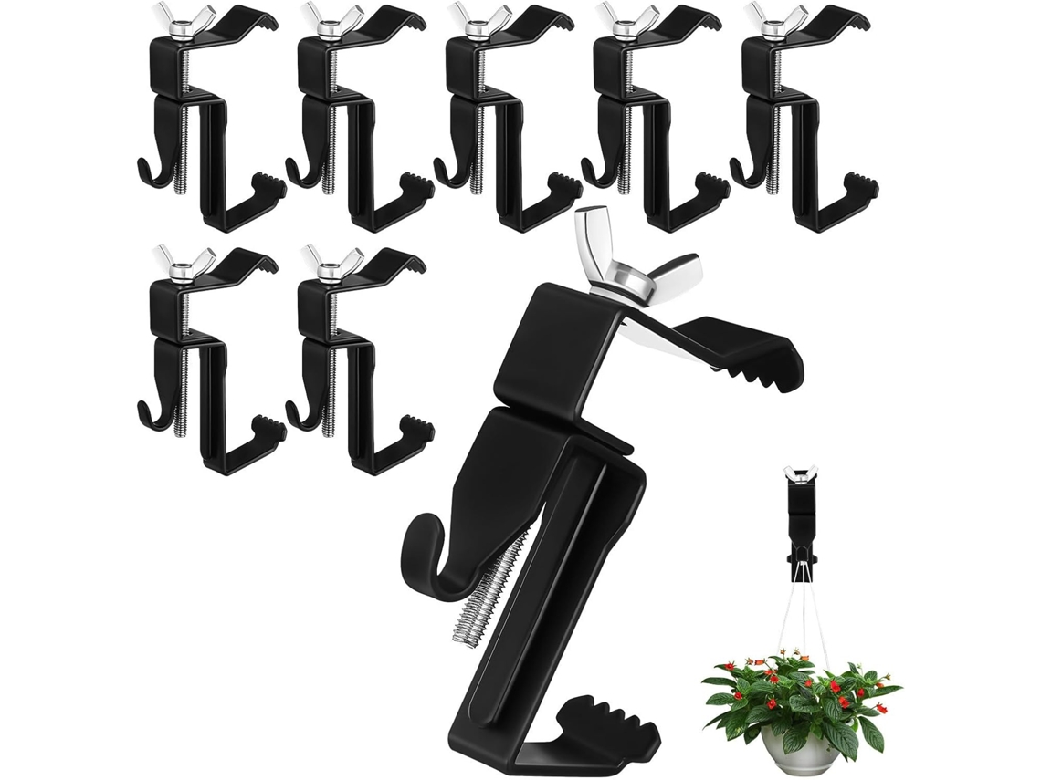 Ganchos De Pared Ajustables Inoomp Para Ladrillo, 8 Piezas, Ganchos De Metal Para Colgar Decoraciones Y Herramientas De