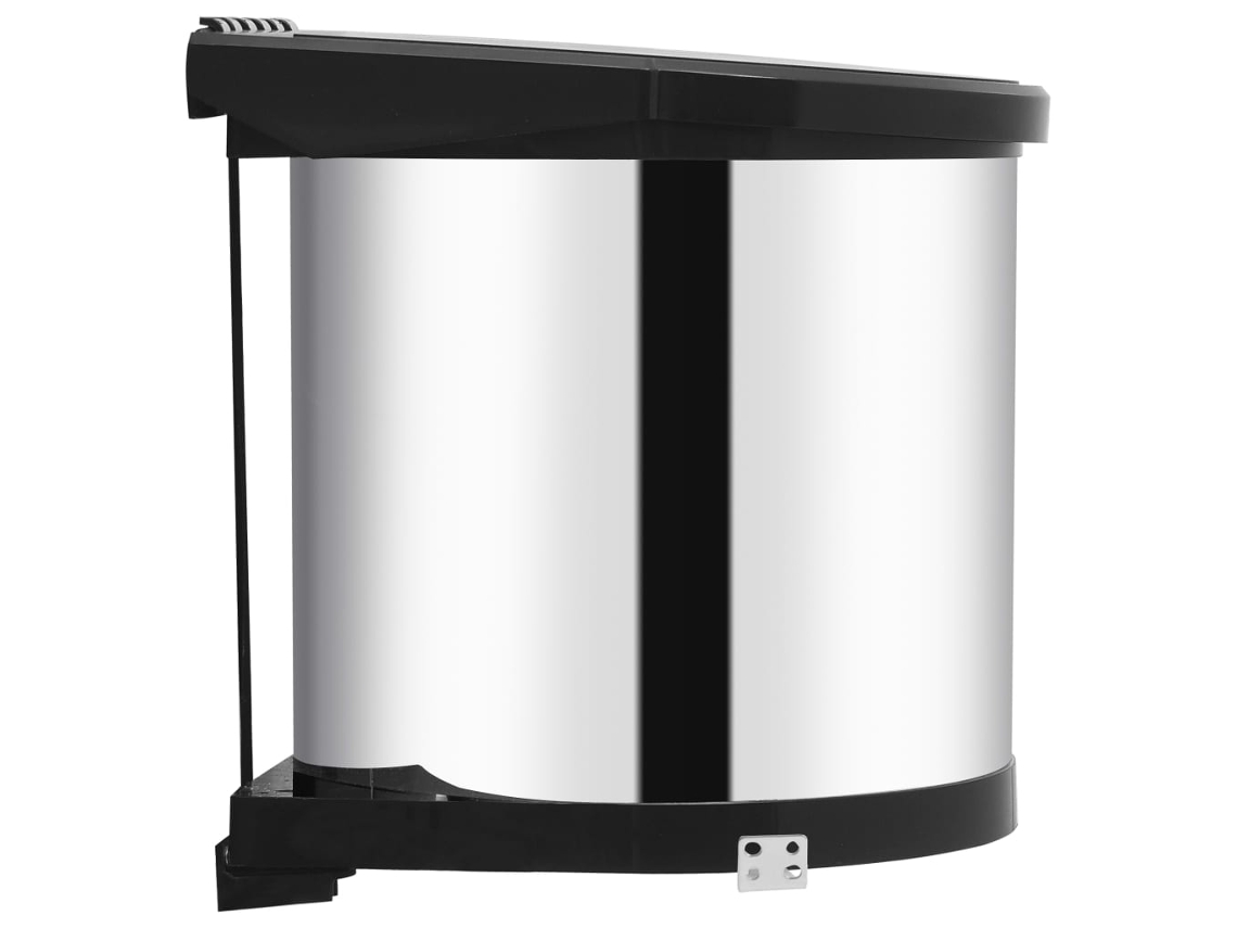 Cubo incorporador vidaxl Gunoi, 8 L, acero inoxidable