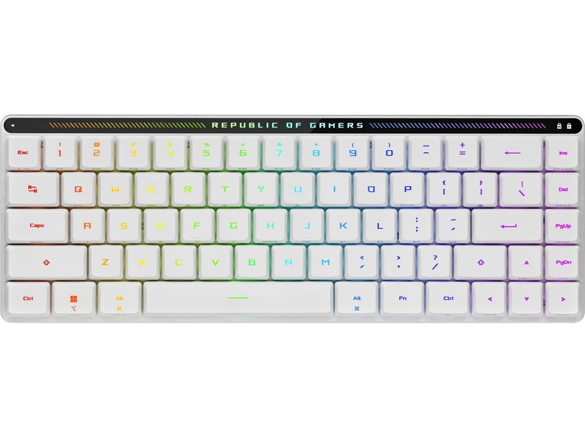 Teclado mecánico ASUS ROG Falchion RX Low Profile RGB (inalámbrico - inglés - Blanco)