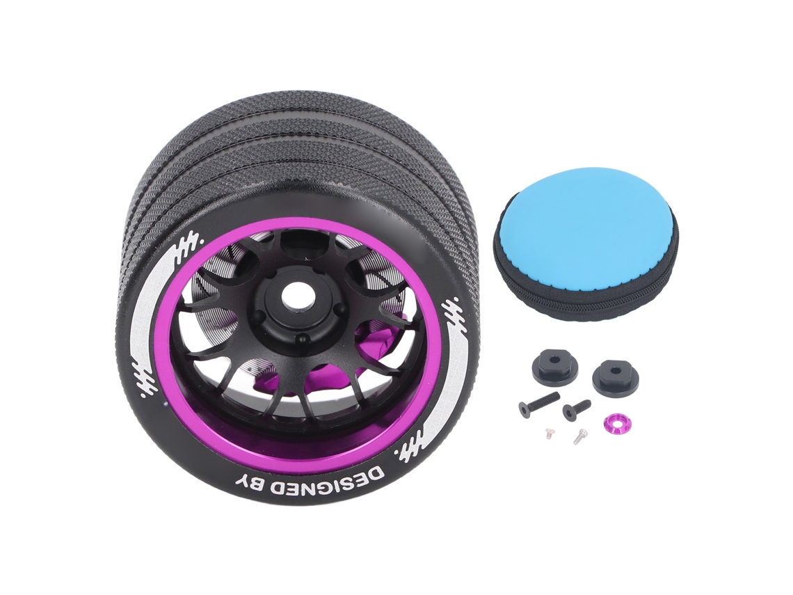 Volante De Dirección Rc De Aluminio Ligero Y Resistente A Los Impactos Para Flysky Sanwa Futaba