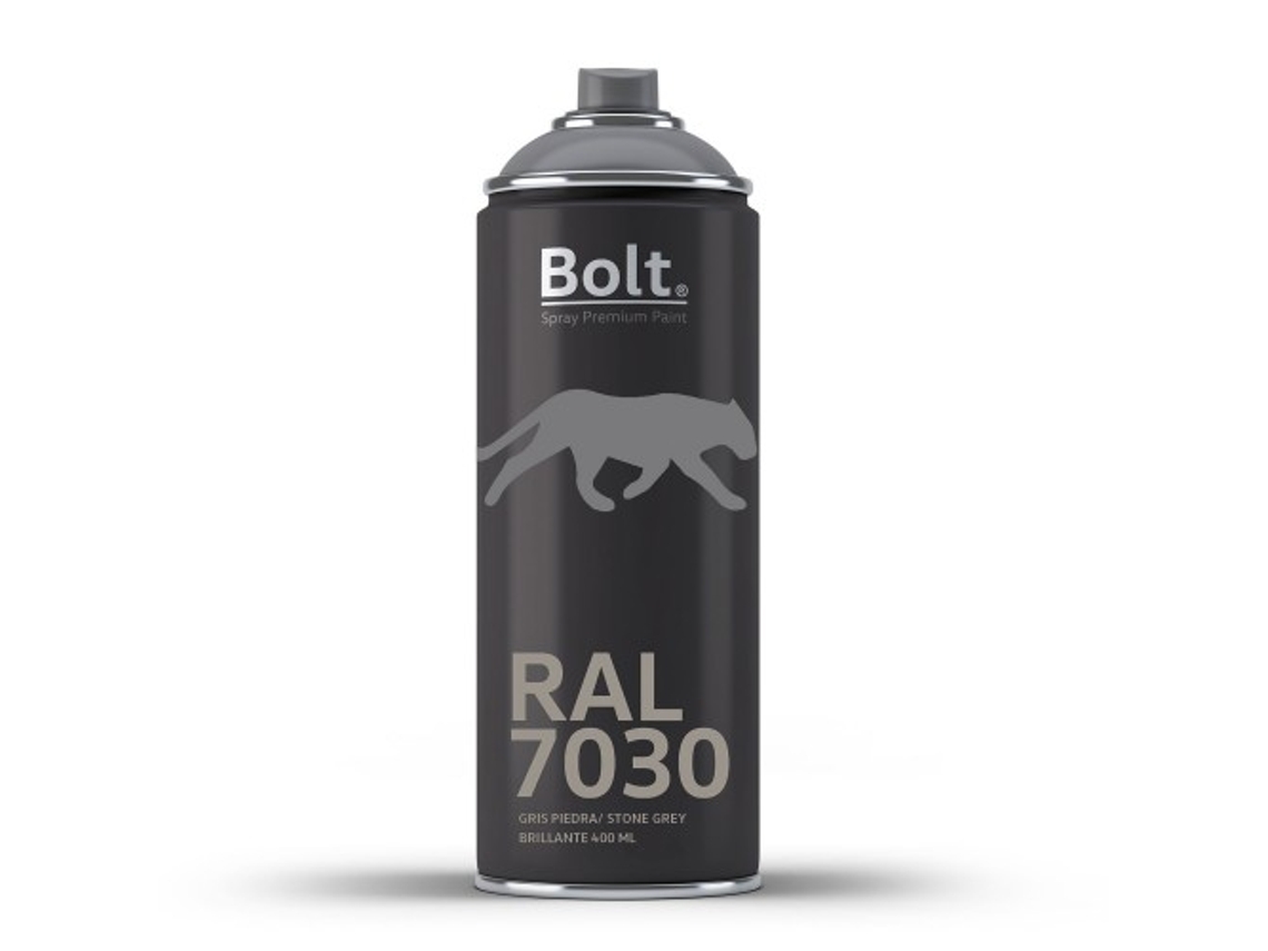 Spray Bolt Premium Acrilico Brillante Ral 400 Ml (Ral 7030 Gris Piedra)