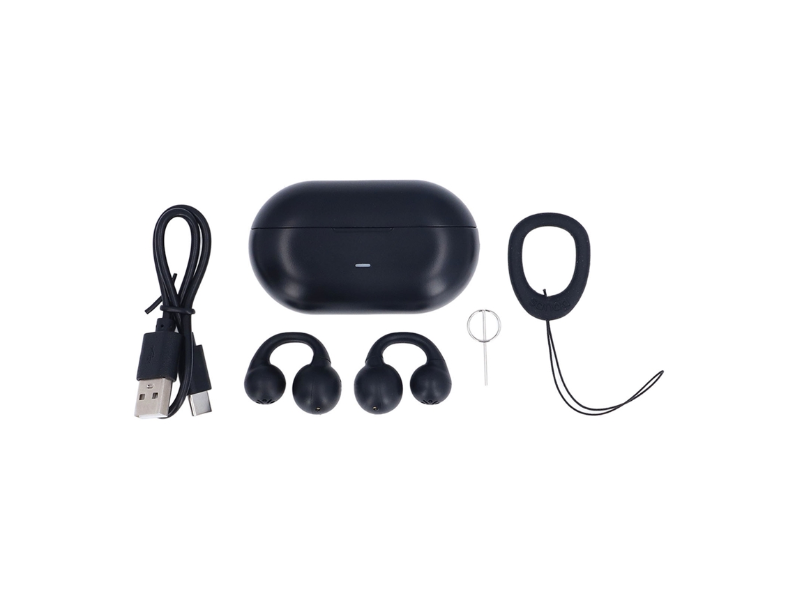 Auriculares Inalámbricos Bluetooth 5.3 De Oído Abierto Con Carga Rápida Y 40 Horas De Autonomía - Negro