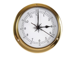 Rebe-reloj De Pared Con Cobre Para Estación Meteorológica, Medidor De Tiempo Y Clima Para Barcos Y Hogar Goldwhite