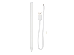 Lápiz óptico magnético para tabletas iOS 10, 9, 8, 7, 6, Mini, 6, 5, Air, 5, 4, 3 y Pro (blanco dorado claro)