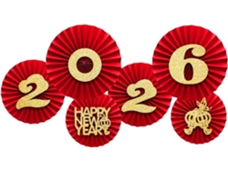 Elegante Abanico De Papel 2026: Decoración Multiusos Para Fiestas En Casa, Año Nuevo Y Días Festivos.