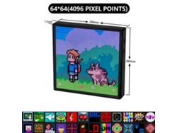 Pantalla LED RGB de 64 x 64 píxeles, panel programable con aplicación Bluetooth, pantalla creativa para arte digital e iluminación decorativa. Viewleaf