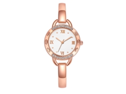 Reloj De Pulsera Clásico De Aleación, Esfera Redonda, Cuarzo, Regalo Informal (02)
