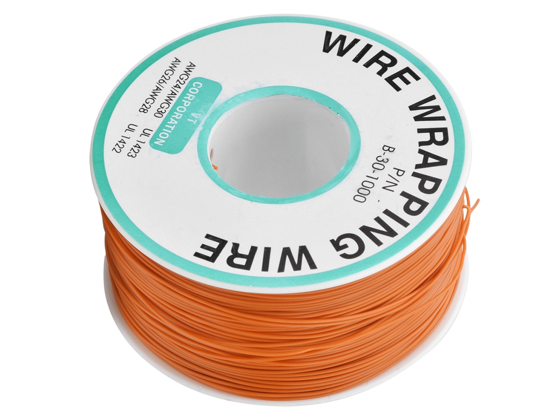 NEVEANCE Cable jumper de 300 m, 30AWG, baja resistencia para reparación de placa de circuito impreso OK Wire naranja