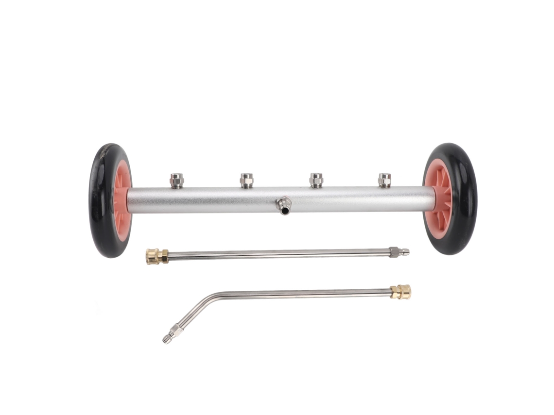 Cepillo Limpiador De Chasis De 16 Pulgadas Con Agua A Alta Presión De 4000 Psi Para Automóviles, Suv Y Camiones, Color Rosa Y Negro.