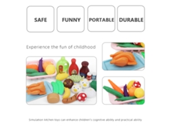 Juego De Cocina De 42 Piezas - Juguete De Cocina De Juguete Con Gorro Y Delantal De Chef - Regalo Educativo Para Niños