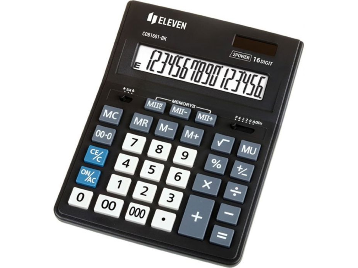 Calculadora Eleven Cdb1601 Bk Negra Calculadora de Escritorio Cdb1601bk