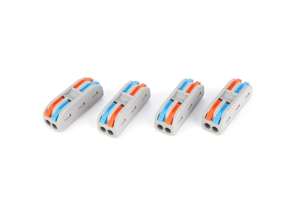2026-as-50 Piezas Conector de cable de color compacto Suministros eléctricos 11-28awg Pct-2-2