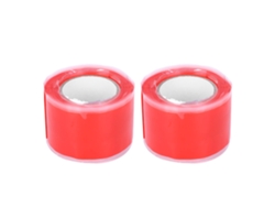 Yncm2026-2 Piezas Cinta De Silicona Autoadhesiva Roja Resistente A Altas Temperaturas Retardante De Fuego 0.5mmx25mmx1.5m Para Aislamiento Eléctrico