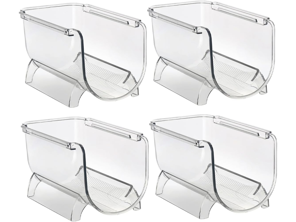 Contenedor, Para Cocina, 4 Piezas, Soporte Para Botellas, Organizador De Botellas En Contenedor Para Botellas