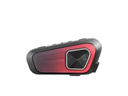 Auriculares Capacete Interfone Alta Fidelidade Pilotos Yizhood Bluetooth Rojo