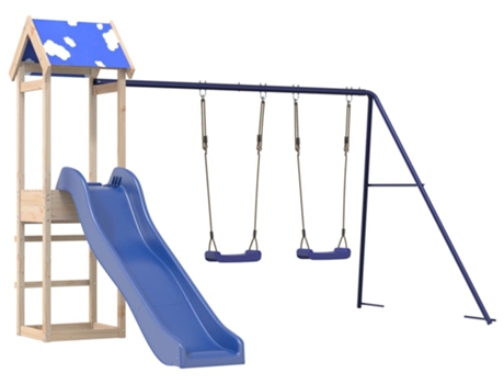 Parque Infantil De Exterior VIDAXL Marrón Madera